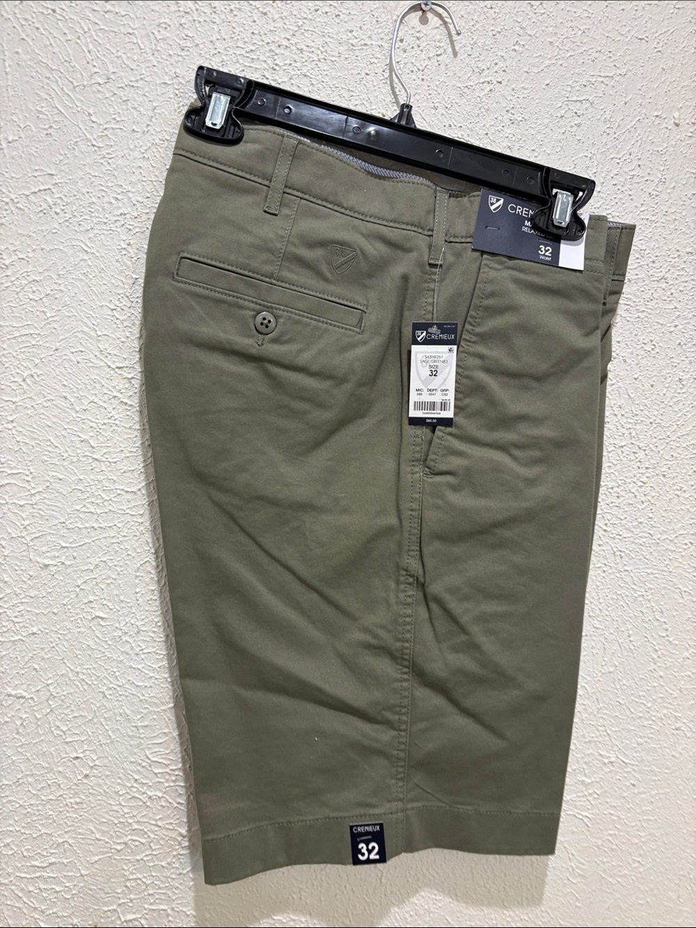 Daniel Cremieux Olive Flat-Front Men's Shorts